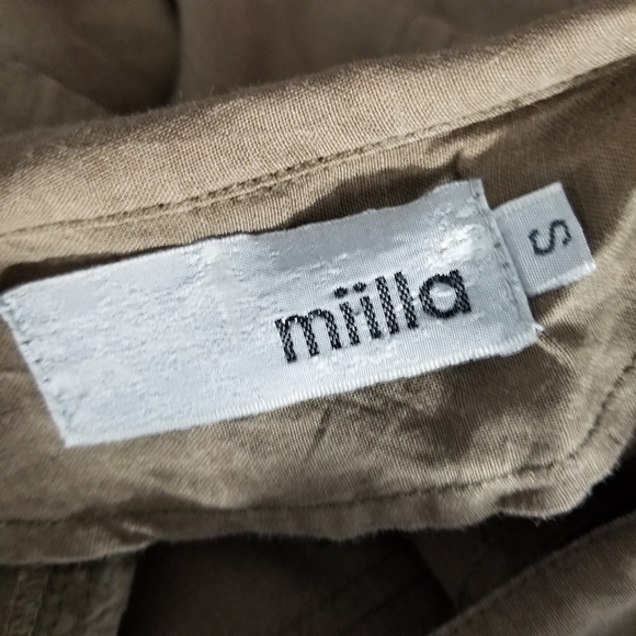MIILLA | 100% linen wide collar zip long vest - Picture 5 of 6